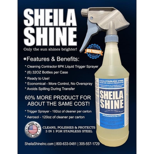 Sheila Shine Sheila Shine No Scent Fine Metal Cleaner and Polish 1 qt Liquid SS32SP - main